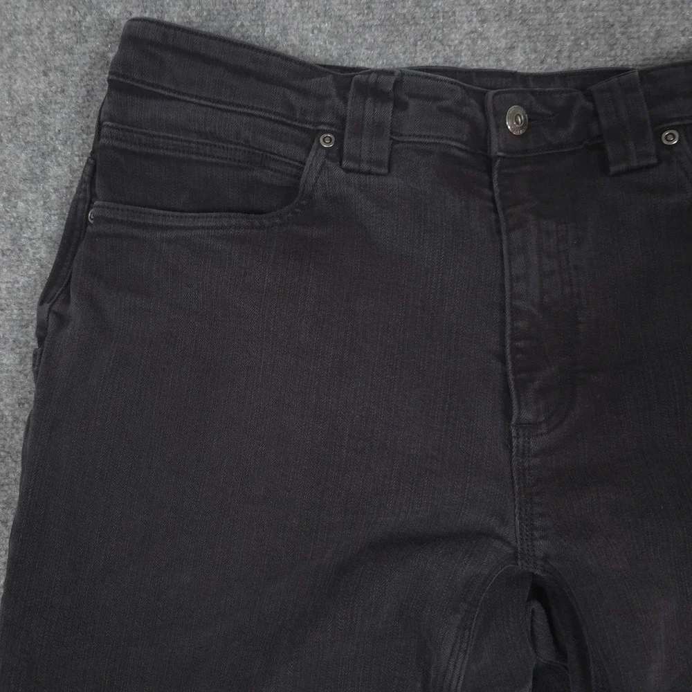 Duluth Trading Ballroom Double Flex Jeans Mens 34x29* Black Relaxed Fit READ